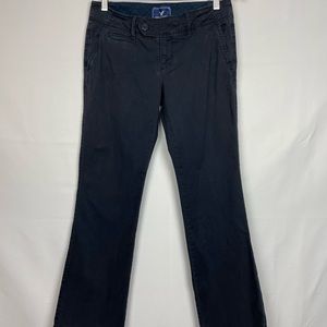 American Eagle Favorite Trousers Black Pants 6